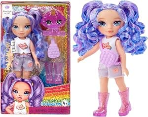 Rainbow High Littles - Amethyst Willow Boneca de moda pequena e articulável - boneca roxa de 14 cm com mala e cão mágico de animal de estimação - adequada para crianças e colecionadores por Artista não identificado — capa do álbum