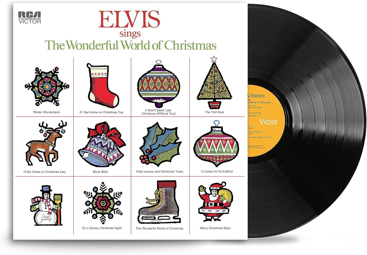 Elvis Sings The Wonderful World Of Christmas (140 Gram Vinyl) por Elvis Presley — capa do álbum