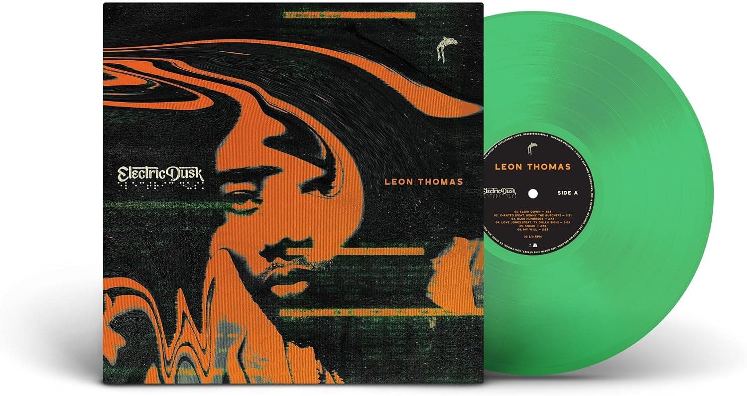Electric Dusk[Translucent Emerald Green LP] por Leon Thomas — capa do álbum