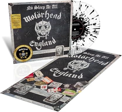 No Sleep At All (50th Anniversary)[Clear/Black-White Splatter LP] por Motörhead — capa do álbum
