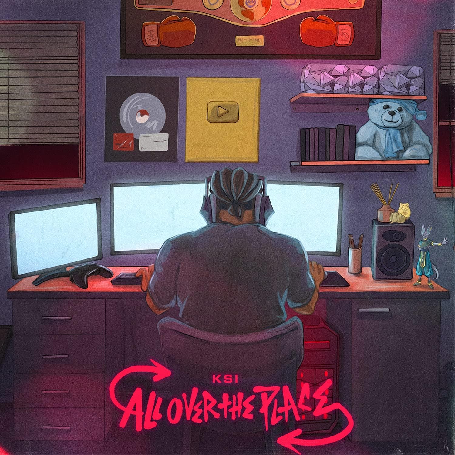 All Over The Place [Disco de Vinil] por KSI — capa do álbum