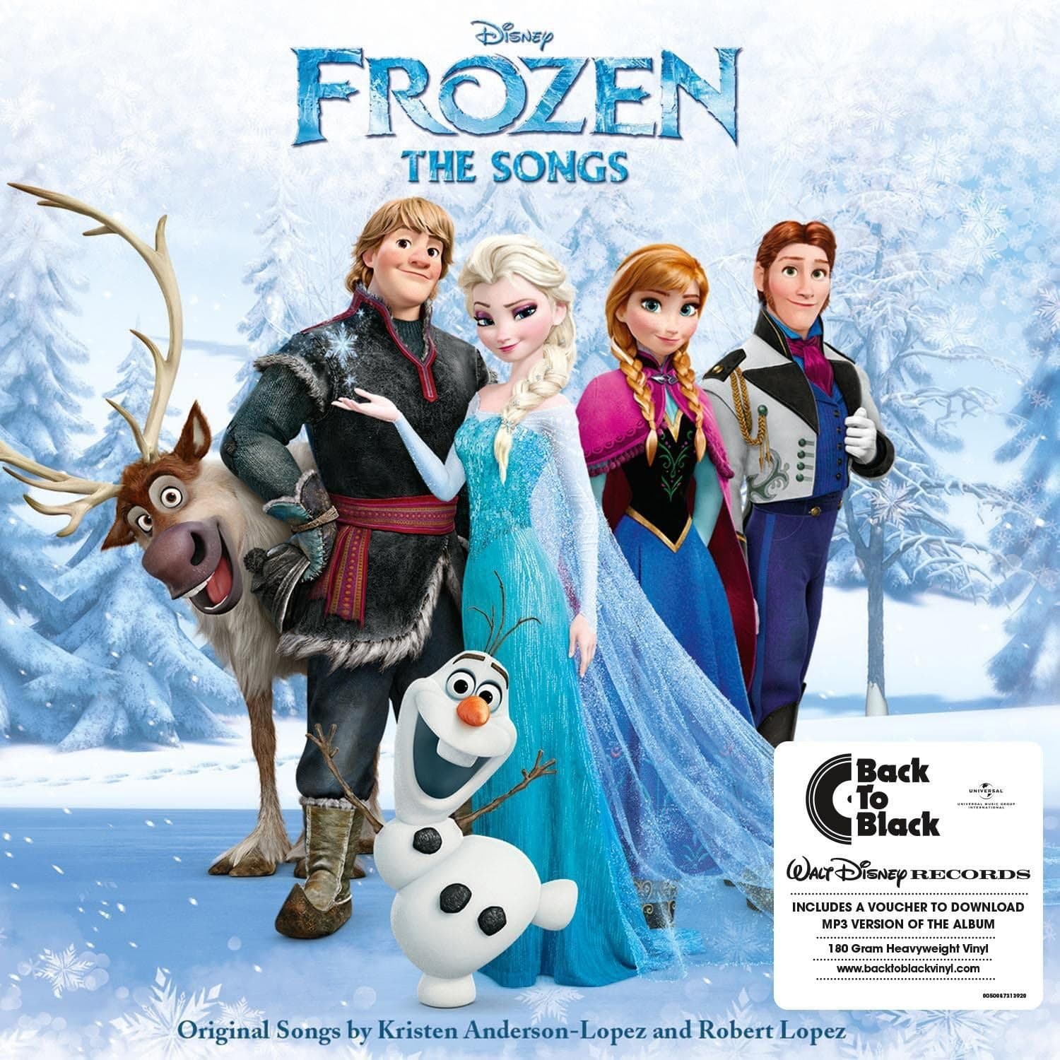 Frozen: The Songs / Various [Disco de Vinil] por Various Artists — capa do álbum
