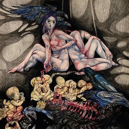 The Magic of Sin (TRANSPARENT ORANGE & BLACK MARBLE VINYL) por Arabs In Aspic — capa do álbum