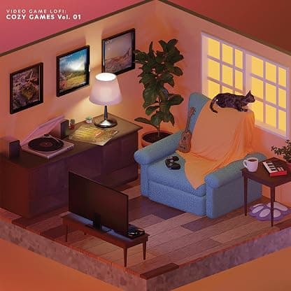 Video Game Lofi: Cozy Games Vol. 01 (Original Soundtrack) por Hotline Sehwani & Emunator — capa do álbum