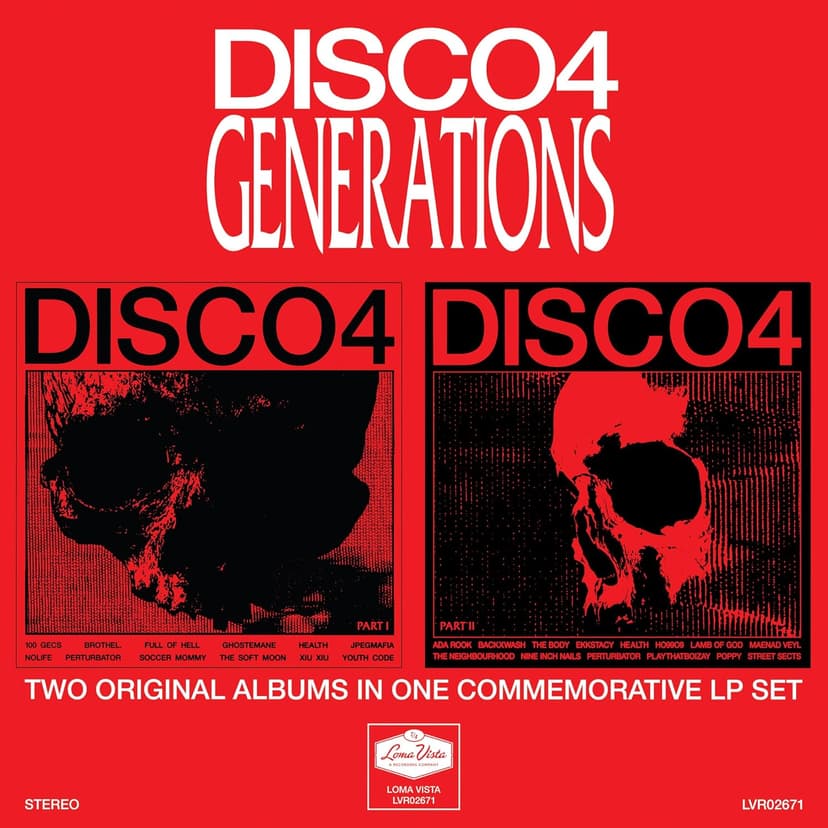 GENERATIONS EDITION: DISCO4 :: PART I and DISCO4 :: PART II[2 LP] por Health — capa do álbum