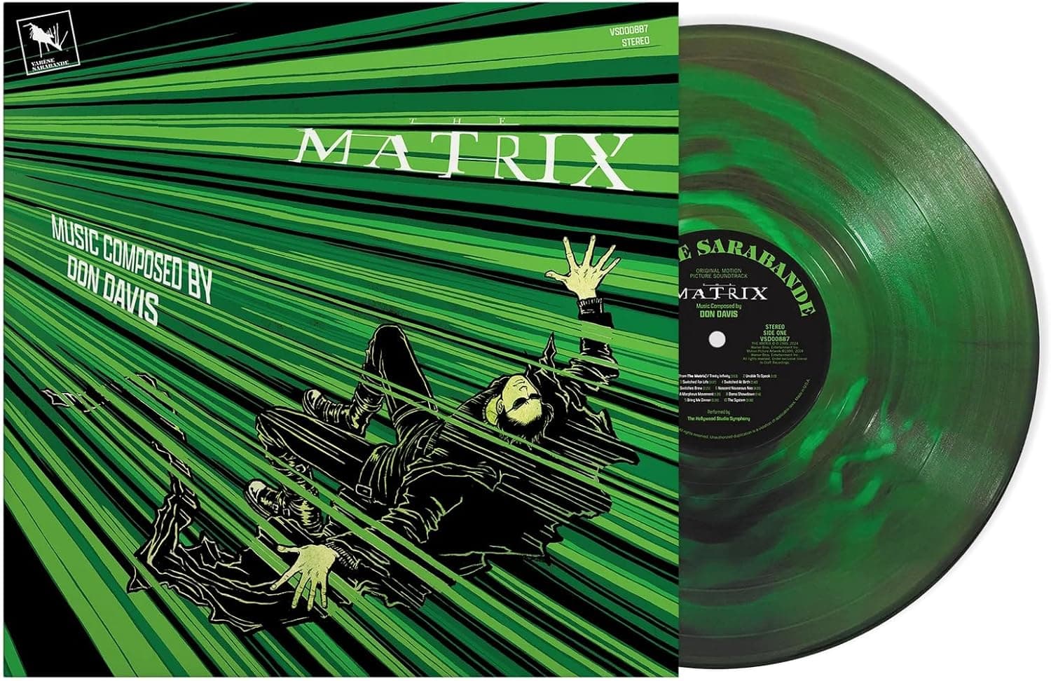 The Matrix (Original Motion Picture Score) (25th Anniversary Edition)[Cyber Swirl Green LP] por Don Davis — capa do álbum