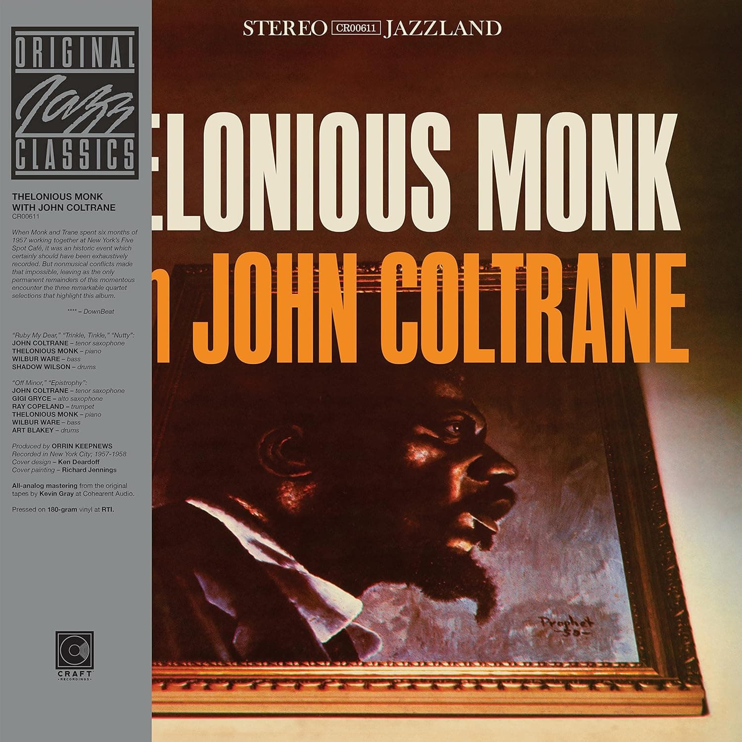Thelonious Monk With John Coltrane (Original Jazz Classics Series) [LP] por Thelonious Monk/John Coltrane — capa do álbum