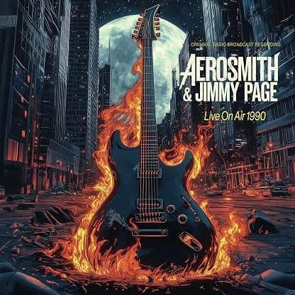Live On Air 1990 por Aerosmith Jimmy Page — capa do álbum