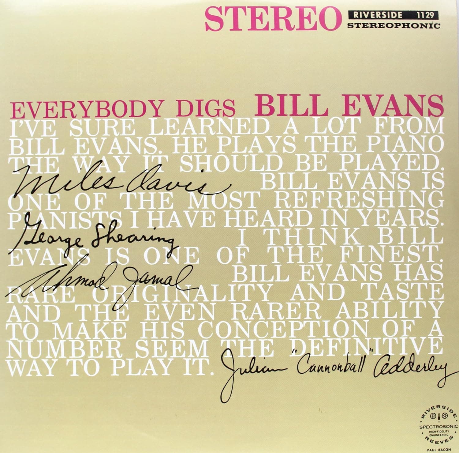Everybody Digs Bill Evans [Disco de Vinil] por Bill Evans — capa do álbum