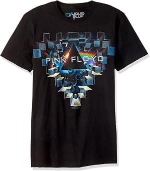 Camiseta masculina de manga curta com janela espacial Pink Floyd da Liquid Blue por Artista não identificado — capa do álbum