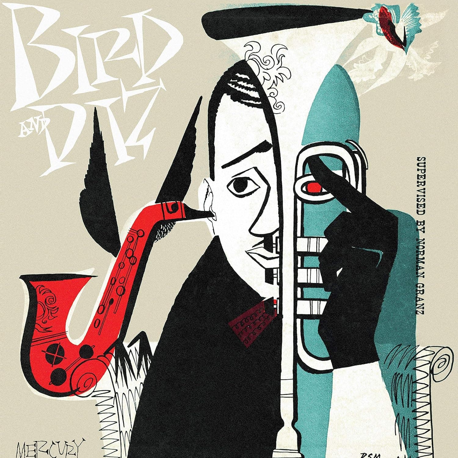 Bird & Diz [Disco de Vinil] por Charlie Parker & Dizzy Gillespie — capa do álbum