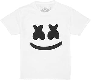 Marshmello Produto autêntico - Camiseta sorridente (juvenil) - Tamanho juvenil, Branco, Medium por Artista não identificado — capa do álbum