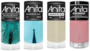 Kit Tratamento Unhas Anita Cosméticos - Fortalecedor, Endurecedor e Hidratante - Unhas Longas e Saudáveis - 4 Unidades por Líquido — capa do álbum