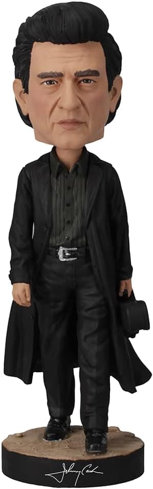 Royal Bobbles Estátua colecionável Johnny Cash O Homem de Preto Bobblehead - 19 cm de altura - Figura de poliresina premium por Artista não identificado — capa do álbum