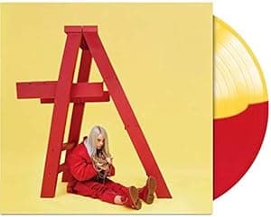 Don't Smile At Me Exclusive Limited Edition Red Yellow Split Colored Vinyl LP por Billie Eilish — capa do álbum
