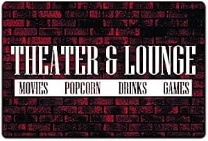 JP's Parcels Tin Signs Home Theater Decor - Metal Sign for Basement Bar Card Game Movie Room 12 x 8 in. Theater & Lounge Movies Popcorn Drinks Games por Artista não identificado — capa do álbum