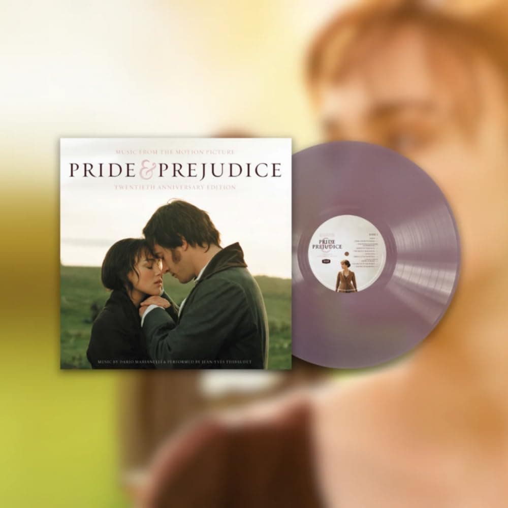 Pride and Prejudice 20th Anniversary Edition Mauve Vinyl LP (16 Page Booklet) por Jean-Yves Thibaudet — capa do álbum
