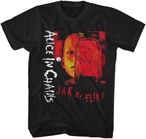 Camiseta masculina de manga curta Alice in Chains Jar of Files 90s Music Vintage Style Graphic Tees por Artista não identificado — capa do álbum