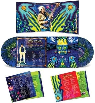 Blessings And Miracles - Exclusive Limited Edition Yellow & Blue Splatter Colored Vinyl 2LP por Santana — capa do álbum