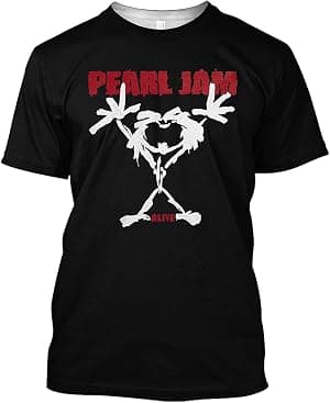 Pearl Jam Camiseta masculina Stick Man preta por Artista não identificado — capa do álbum