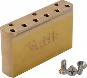 Musiclily Ultra 54mm Espaçamento de Cordas 37mm Profundidade Bloco de Latão Completo para Ponte Tremolo Série Gotoh 510TS por Artista não identificado — capa do álbum
