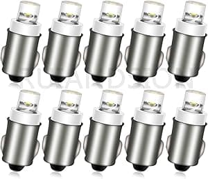 Ruiandsion BA7S Instrumento Luz LED F3 1 LED 12V DC Branco Carro Mini Lâmpadas Led Instrumento Carro Lâmpada de Advertência, Terra Negativa (pacote com 10) por Artista não identificado — capa do álbum