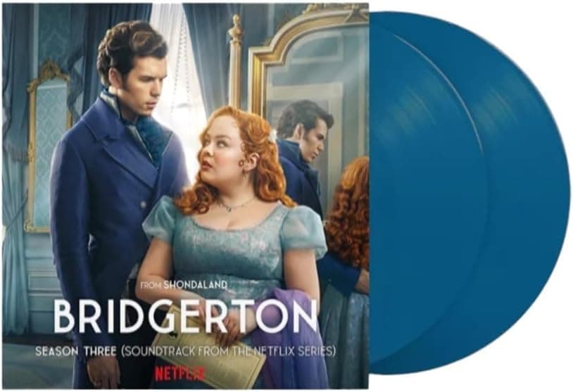 Bridgerton Season 3 Soundtrack, Netflix Exclusive Colin's Blue Eyes Color Vinyl 2x LP por Various Artists — capa do álbum