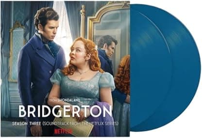 Bridgerton Season 3 Soundtrack, Netflix Exclusive Colin's Blue Eyes Color Vinyl 2x LP por Various Artists — capa do álbum