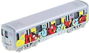 New York City Metro Subway Diecast Model 7" Train 1:100 Scale Graffiti Pull-Back Action por Artista não identificado — capa do álbum