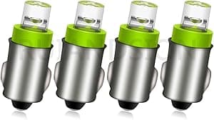 Ruiandsion BA7S Instrumento Luz LED F3 1 LED 12V DC Verde Carro Mini Lâmpadas Led Instrumento Carro Lâmpada de Advertência, Sem polaridade (pacote com 4) por Artista não identificado — capa do álbum