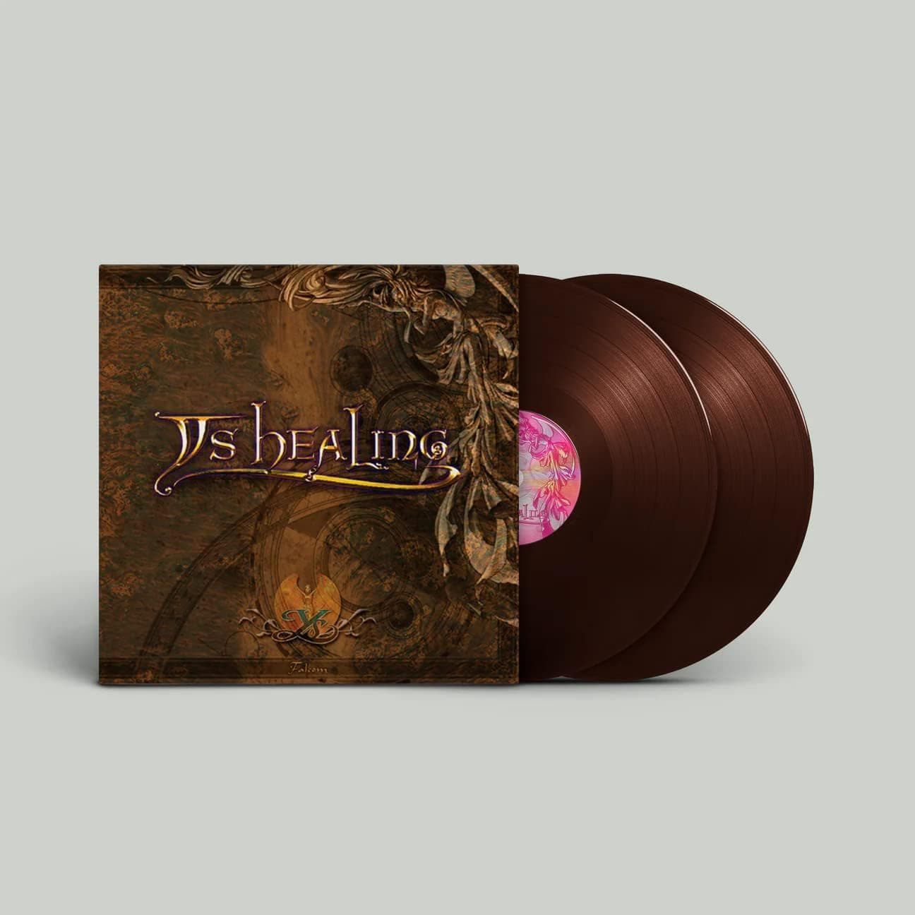 Ys Healing Exclusive Limited Edition Brown Colored Vinyl 2LP por Falcom Sound Team J.D.K — capa do álbum