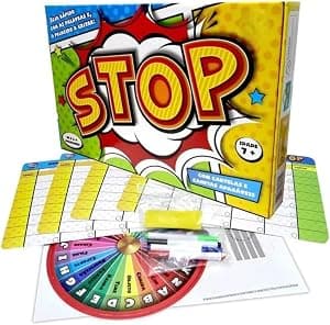 Jogo Stop Educativo com Roleta e Cartelas – Diversão em Família, Amigos, Festa e Viagem – Até 6 Jogadores por Artista não identificado — capa do álbum