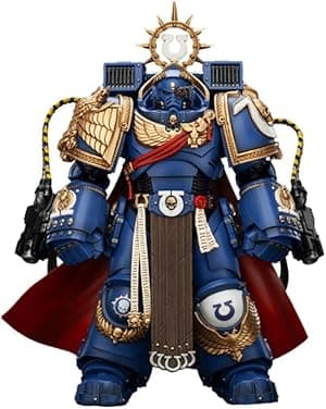 JoyToy Warhammer 40K Ultramarines Marneus Calgar, Chapter Master with MKX Gravis Armour and Gauntlets of Ultramar 1:18 Scale Action Figure Mecha Joy Toy Collection Model 5.3in por Artista não identificado — capa do álbum