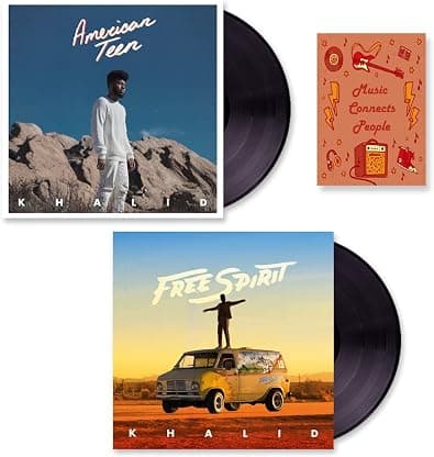 Khalid 'American Teen' And 'Free Spirit' Complete Studio Album Collection + Including Bonus Art Card por 1 jan. 2022 — capa do álbum