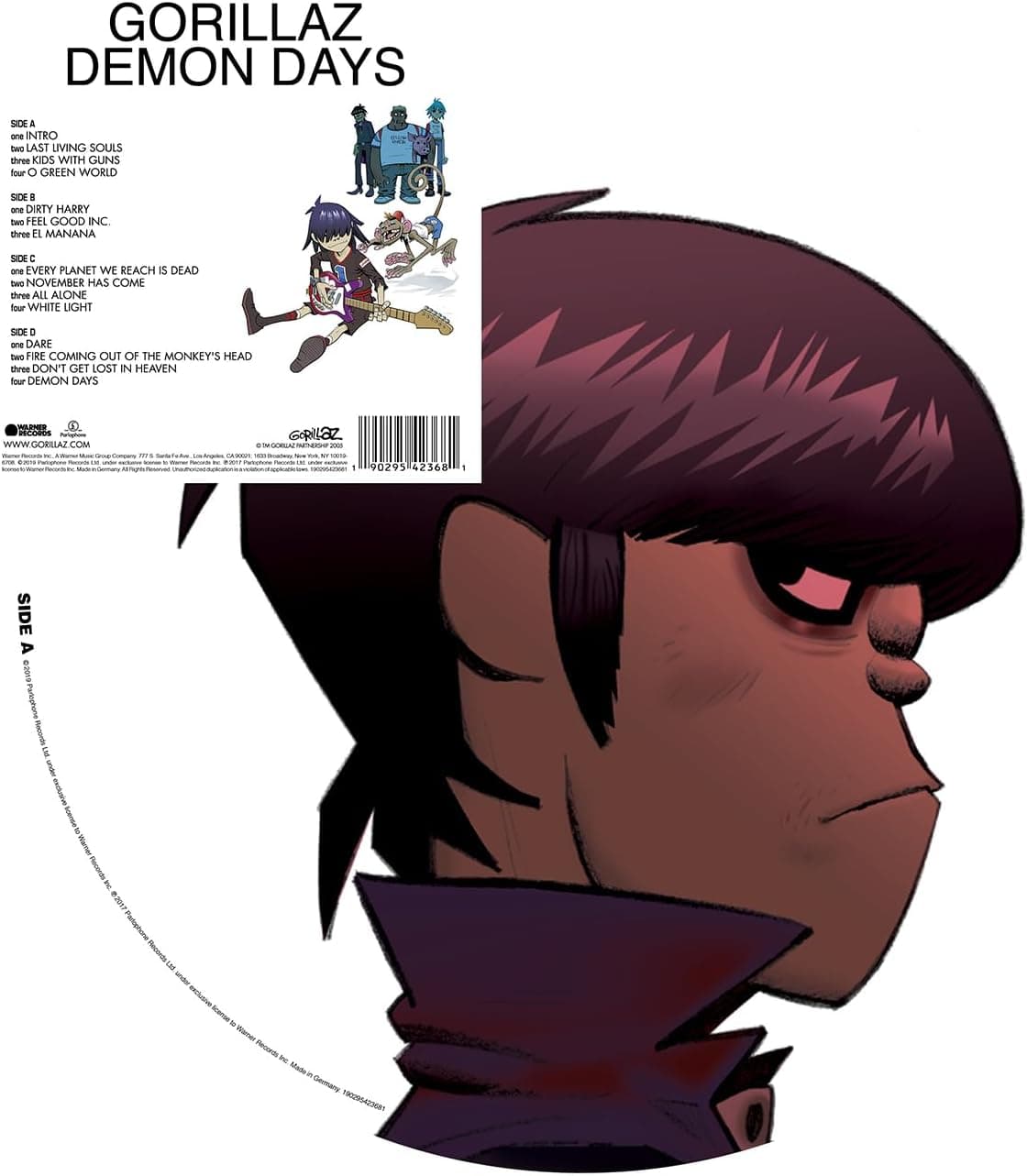 GORILLAZ - DEMON DAYS por Gorillaz — capa do álbum