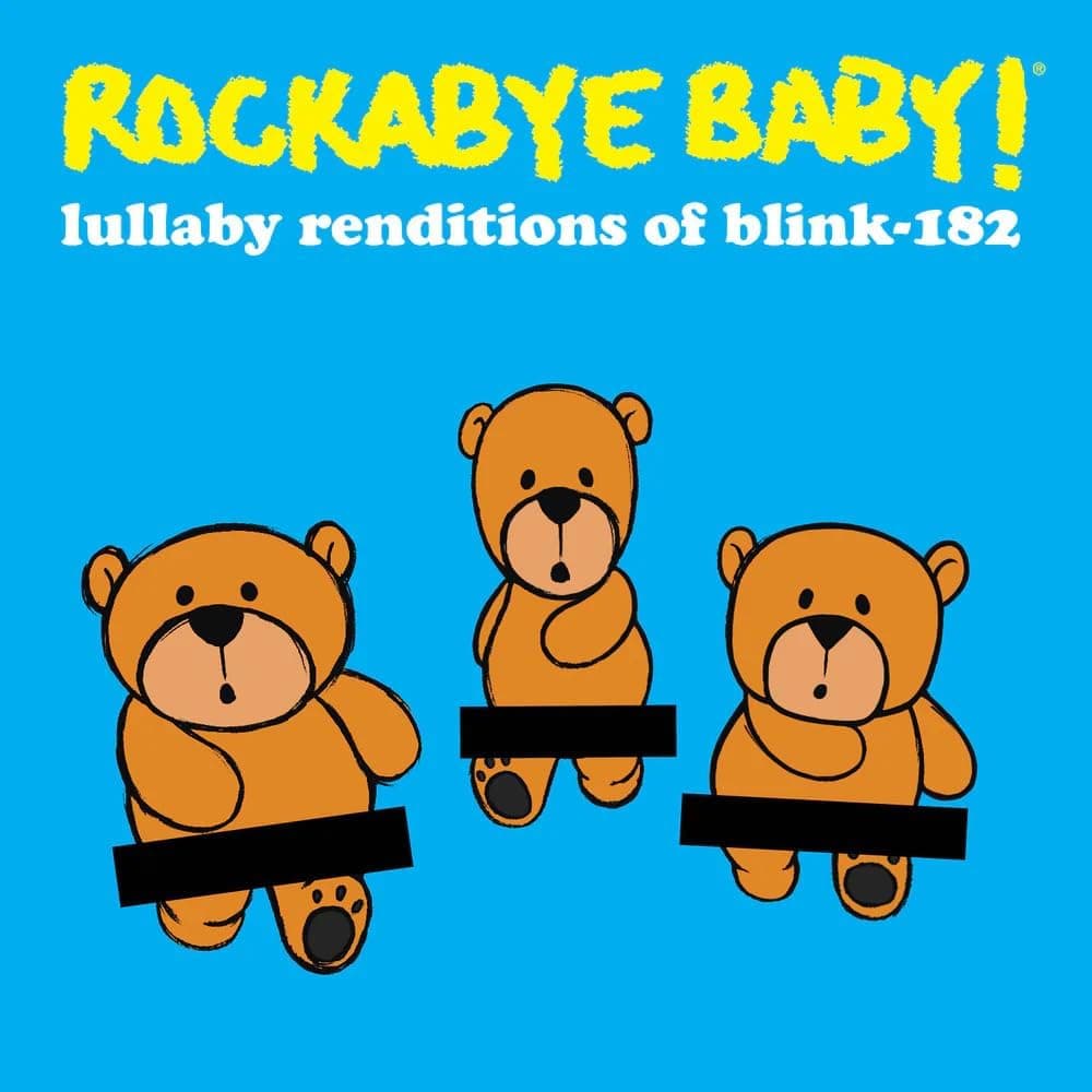 Rockabye Baby! Lullaby Renditions Of Blink-182 (RSD 2022 Yellow w/ Black Splatter LP 9708) por Andrew Bissell — capa do álbum