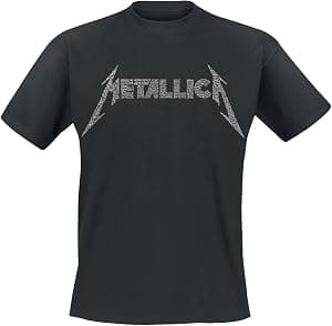 Metallica Camiseta masculina oficial preta com logotipo da banda 40Th Anniversary Songs Band por Artista não identificado — capa do álbum