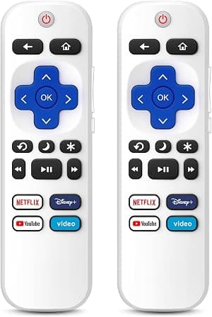 (Pacote com 2) Controle remoto apenas para TCL Onn Hisense Sharp Philips Westinghouse Insignia Element TLC Roku Smart TV Ruko Ruko Remotes Substituição - 1 ano de garantia por Artista não identificado — capa do álbum