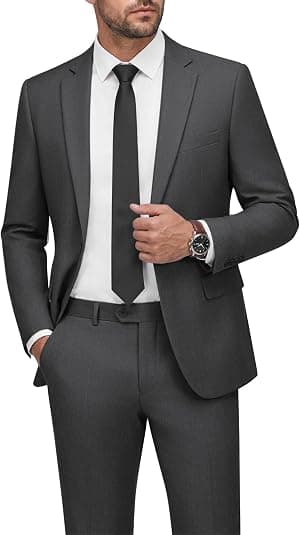 WEEN CHARM Conjunto de 2 peças blazer masculino slim fit, blazer de um botão, para casamento, formatura, smoking por Artista não identificado — capa do álbum