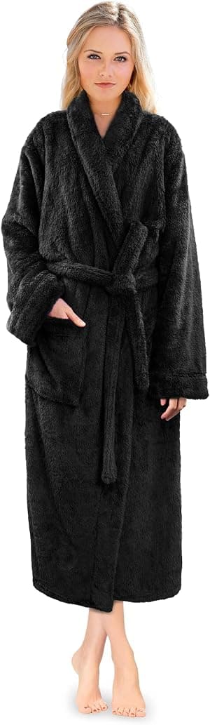PAVILIA Premium Womens Plush Soft Robe Fluffy, Warm, Fleece Sherpa Shaggy Bathrobe por Artista não identificado — capa do álbum