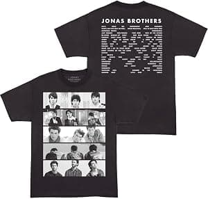 JONAS BROTHERS Camiseta unissex para adultos com foto oficial da lista de faixas por Artista não identificado — capa do álbum