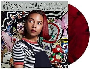 Moon Shoes EP, Ruby Marble Blend Vinyl Record, Rainn Leave por Ravyn Lenae — capa do álbum