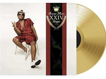 BRUNO MARS 24K MAGIC GOLD VINIL LP por Bruno Mars — capa do álbum