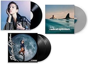 Dua Lipa: Dua Lipa (Debut) / Future Nostalgia (Moonlight Edition) / Radical Optimism por Dua Lipa — capa do álbum