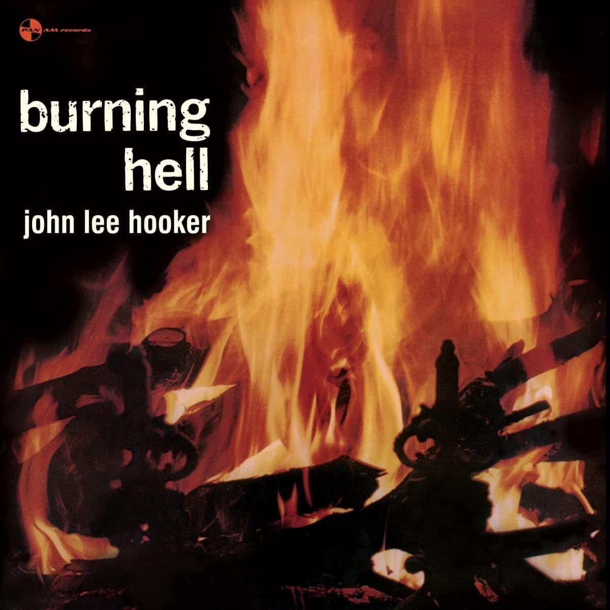 Burning hell por John Lee Hooker — capa do álbum
