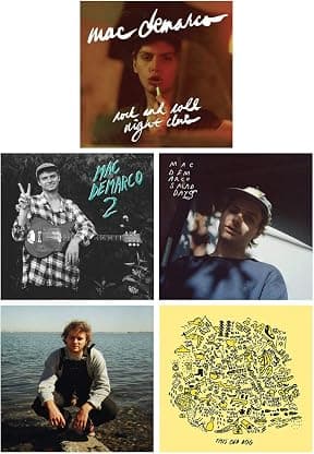 Mac Demarco: Complete Studio Album Discography 12", 33rpm Vinyl Record Collection (Rock And Roll Night Club / 2 / Salad Days / Another One / This Old Dog) - Includes Digital Album Download Cards! por Mac Demarco — capa do álbum