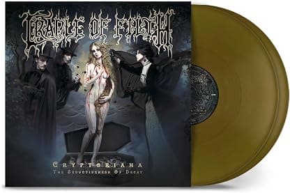 Cryptoriana - The Seductiveness Of Decay (IEX) Gold (Colored Vinyl, Gold, Indie Exclusive, Gatefold LP Jacket) por Cradle of Filth — capa do álbum