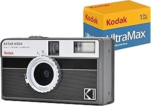 KODAK EKTAR H35N Conjunto de câmeras de filme de meio formato com filme Kodak Ultramax 24EXP Roll (listra preta) por Artista não identificado — capa do álbum