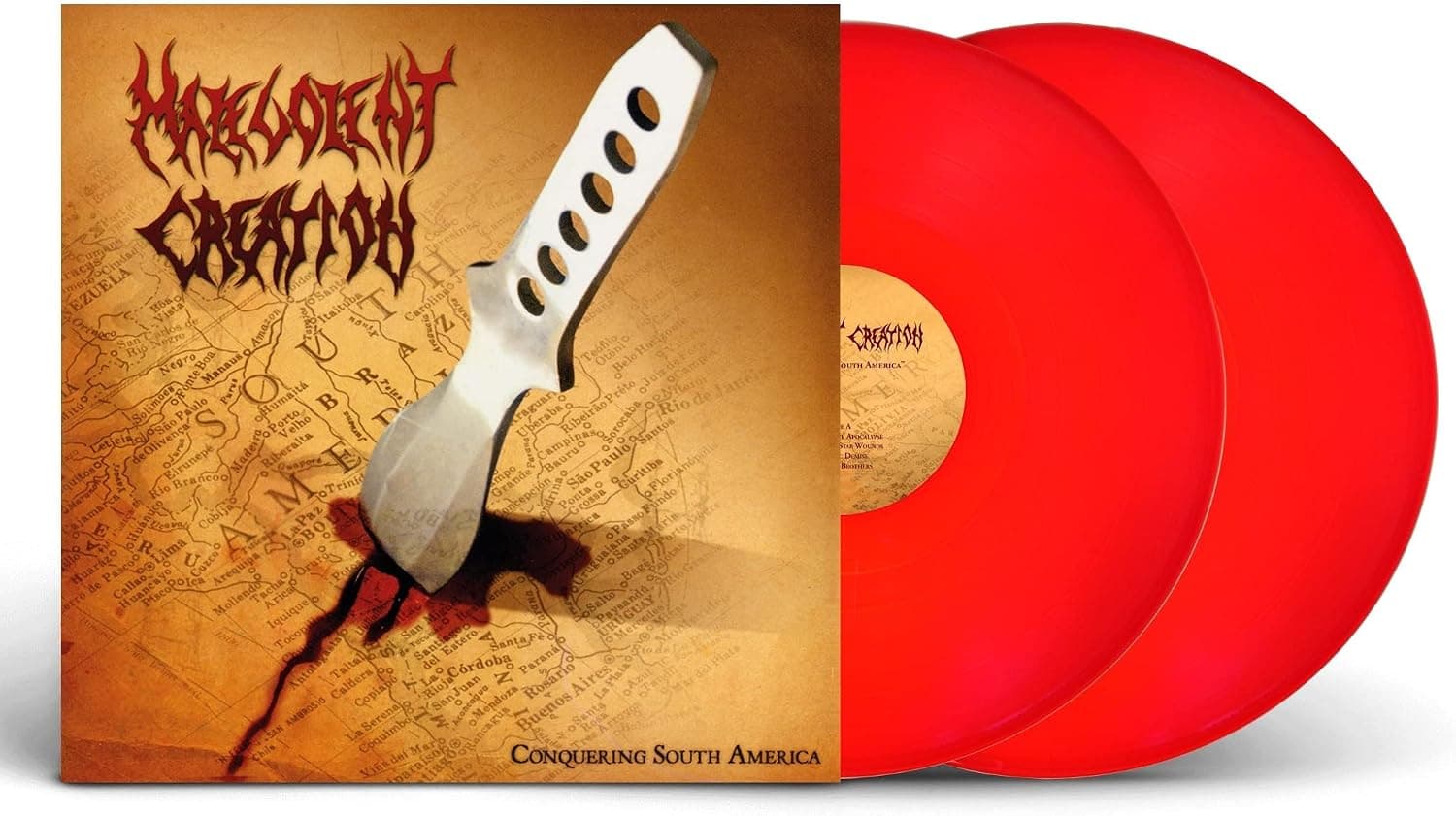 Conquering South America - Red Vinyl por Malevolent Creation — capa do álbum