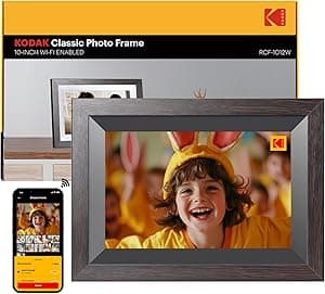 KODAK - Moldura digital WiFi de 10,1 polegadas com armazenamento de 32 GB, moldura eletrônica digital inteligente com tela sensível ao toque de 1280 x 800 IPS, rotação automática, compartilhamento por Artista não identificado — capa do álbum